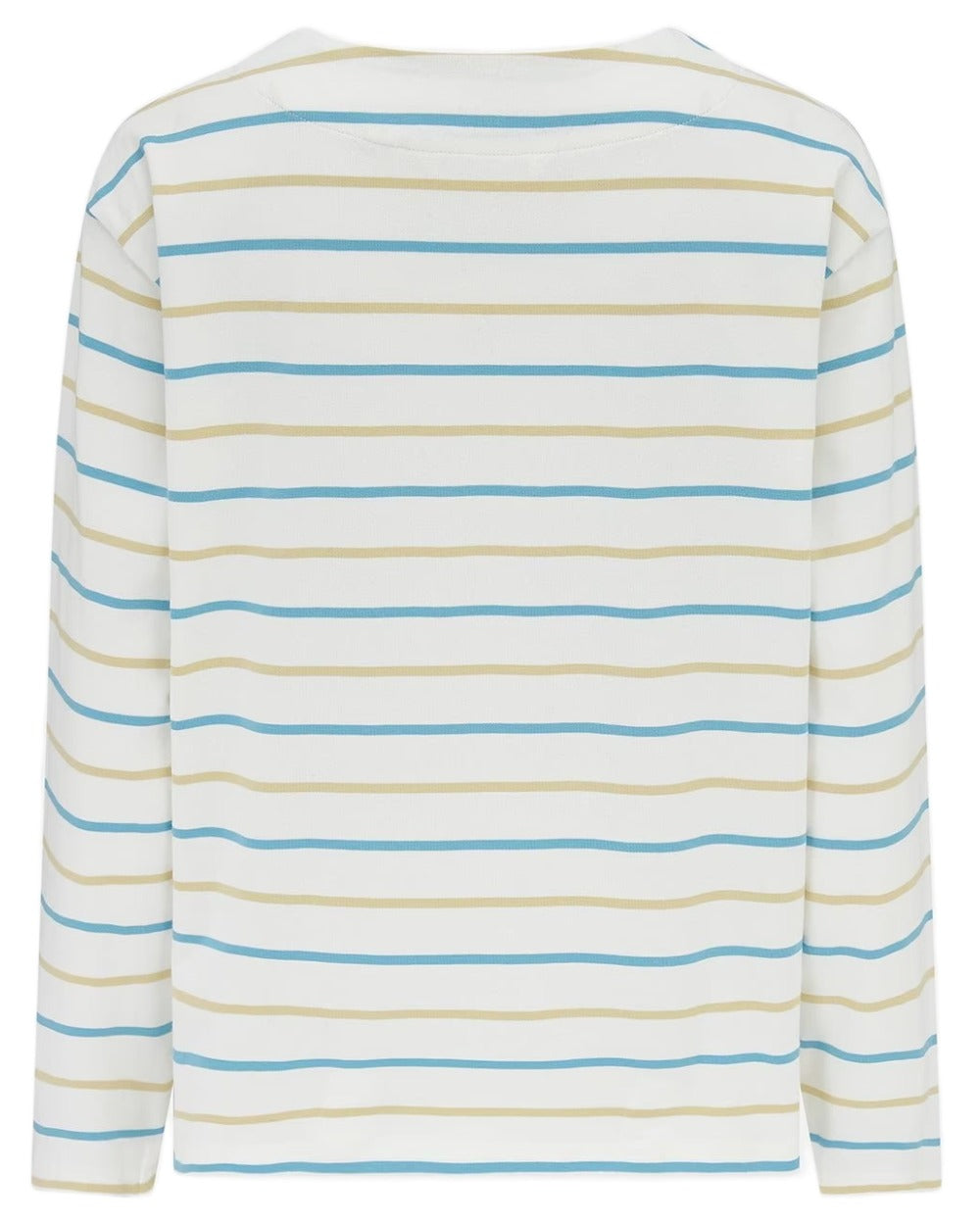 Blue Clay Stripe coloured Lighthouse Ladies Causeway II Top on white background 