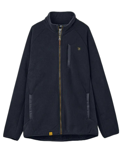 Navy coloured Lighthouse Mens Windsor Waterproof Fleece Jacket on white background 