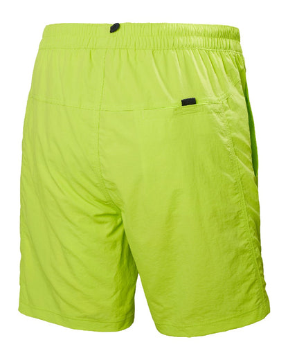 Azid Lime coloured Helly Hansen Mens Calshot Trunks on a white background 