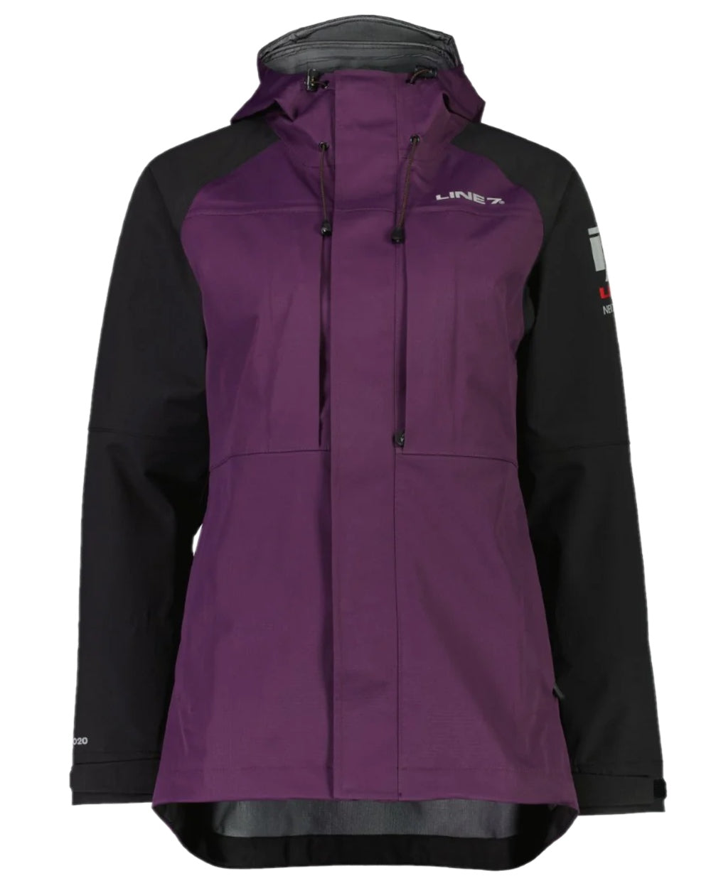 Blackberry Black Colour Line 7 Womens Territory Storm Pro20 Waterproof Jacket on white background 