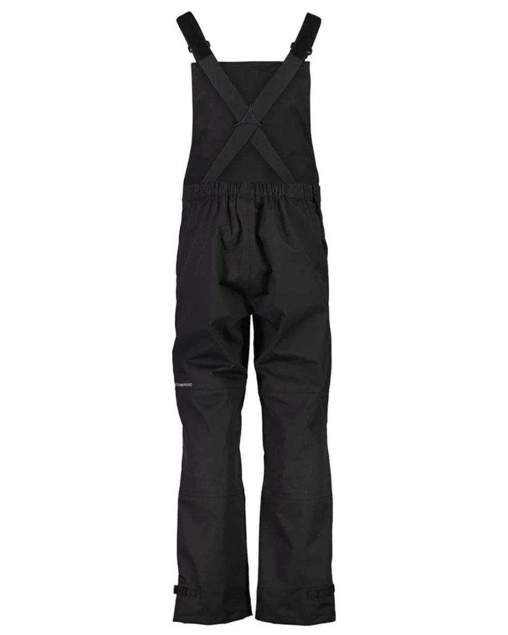 Black coloured Line 7 Womens Storm Pro 20 V2 Waterproof Bib Overtrousers on white background 
