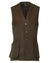 Loden Coloured Laksen Belgravia Leith Shooting Vest On A White Background #colour_loden