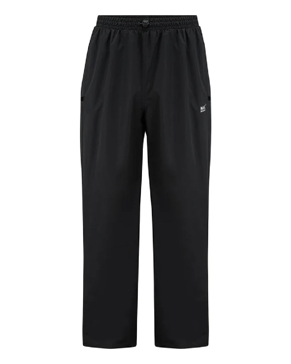 Liquorice coloured Mac In A Sac Explorer Mens Waterproof Overtrousers on white background 