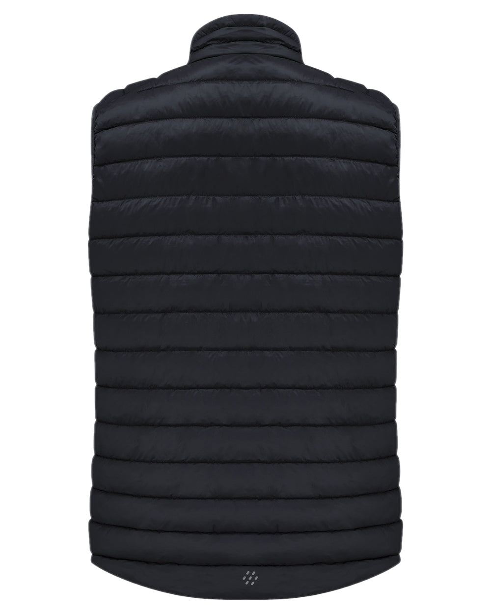 Jet Black Coloured Mac In A Sac Mens Synergy Gilet on white background 