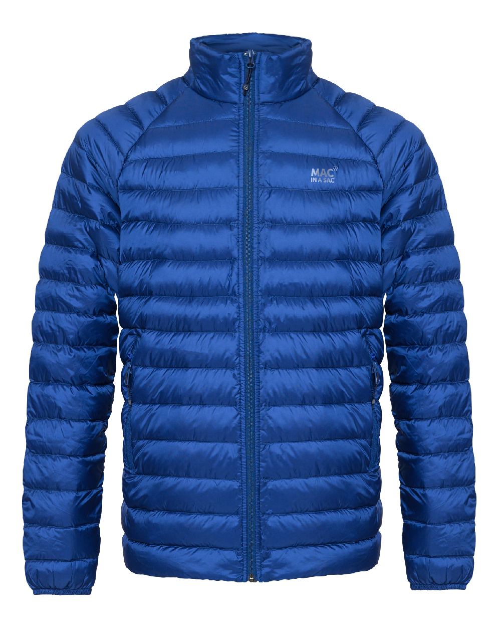 Blue Coloured Mac In A Sac Mens Synergy Jacket on white background 