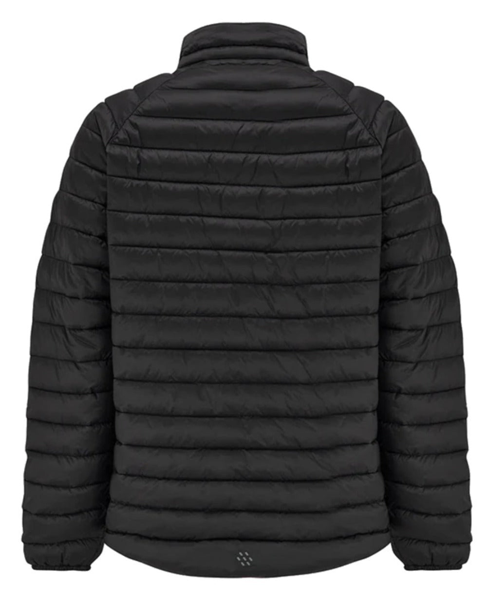 Jet Black coloured Mac In A Sac Mens Synergy Jacket on white background 