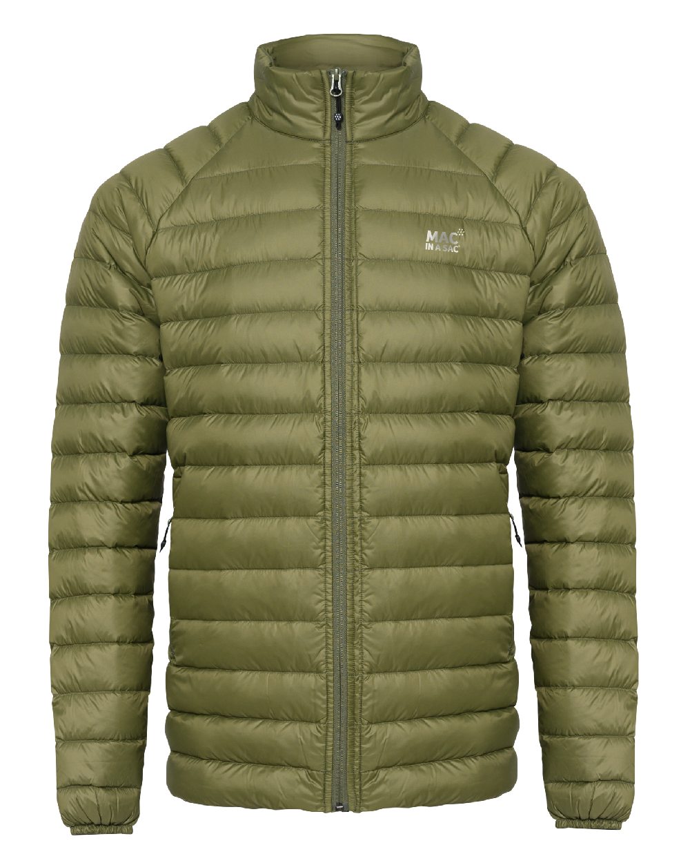 Khaki Coloured Mac In A Sac Mens Synergy Jacket on white background 