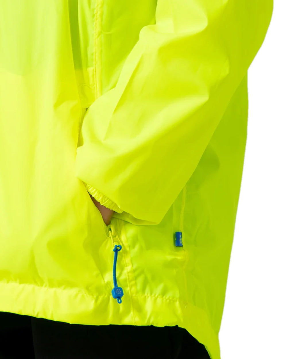 Neon Yellow Coloured Mac In A Sac Mini Origin Packable Waterproof Jacket Neon on white background 