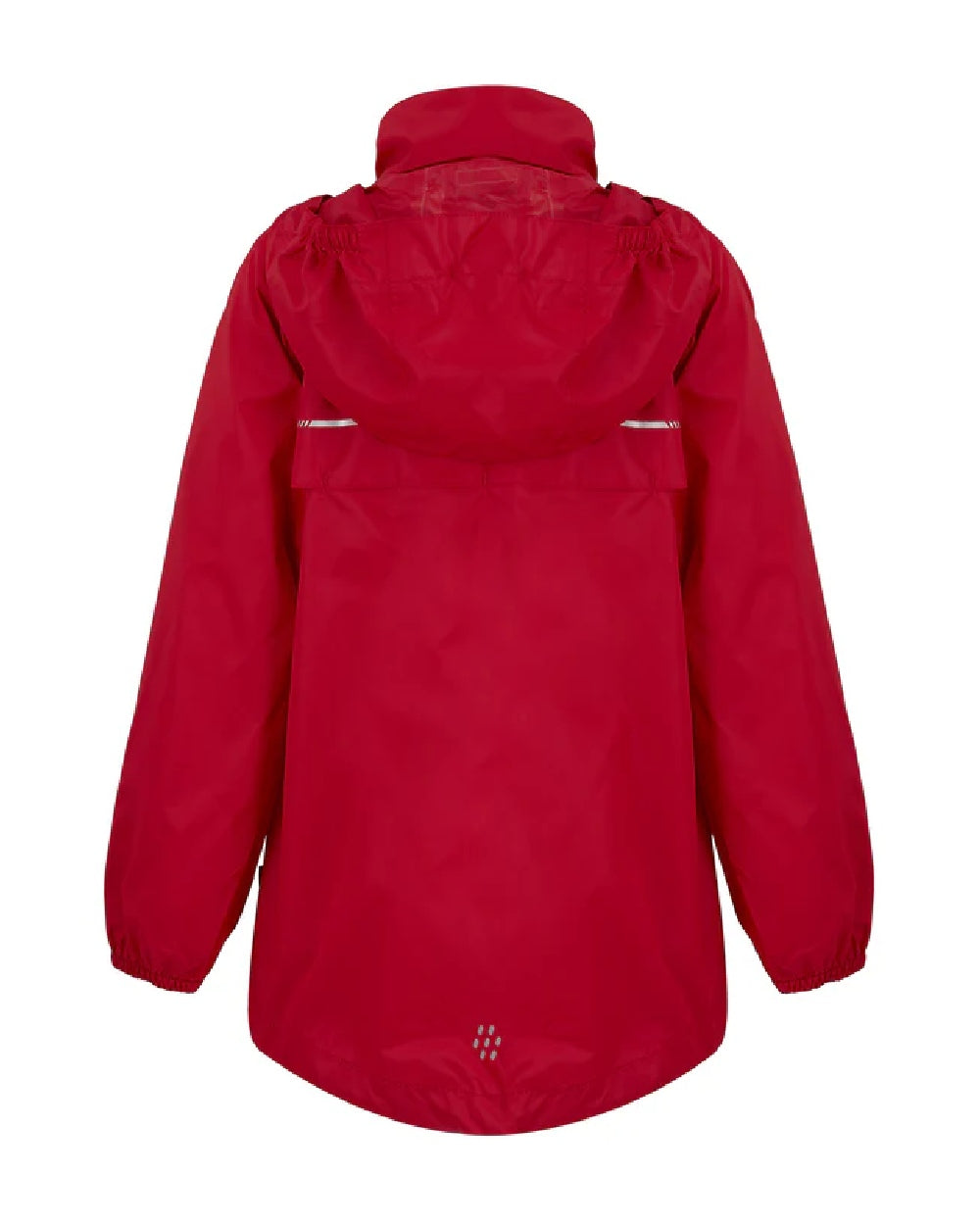Red Coloured Mac In A Sac Mini Origin Packable Waterproof Jacket on white background 