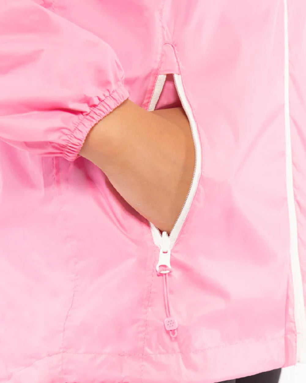 Sweet Pea Coloured Mac In A Sac Mini Origin Packable Waterproof Jacket on white background 