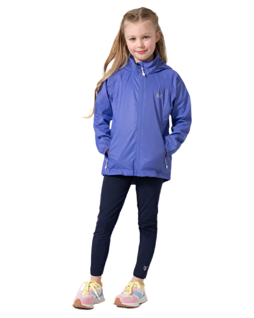 Ultraviolet Coloured Mac In A Sac Mini Origin Packable Waterproof Jacket on white background 