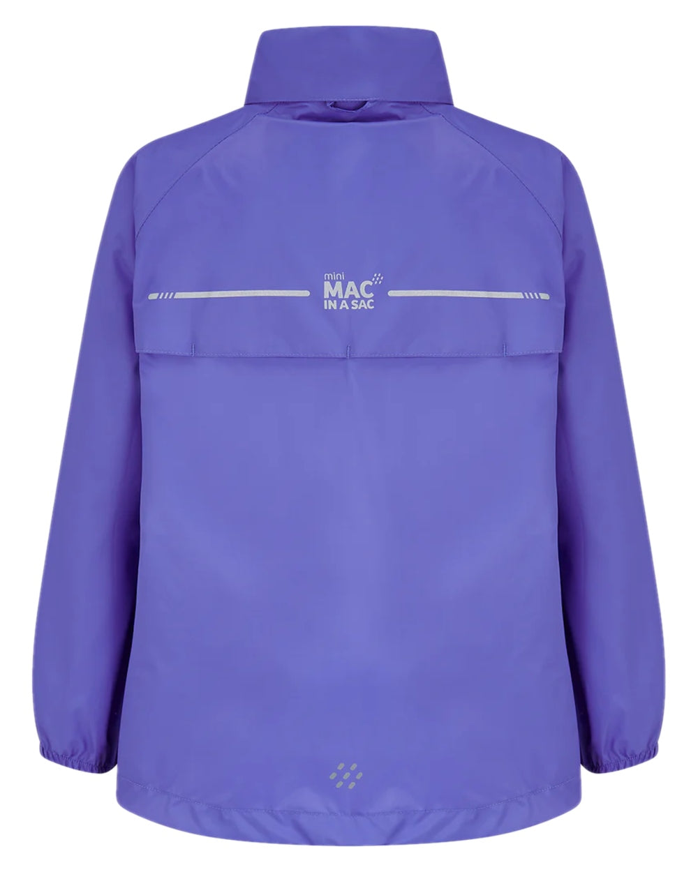 Ultraviolet Coloured Mac In A Sac Mini Origin Packable Waterproof Jacket on white background 