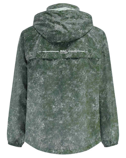 Khaki Etch Coloured Mac In A Sac Origin Camo Packable Waterproof Jacket on white background 