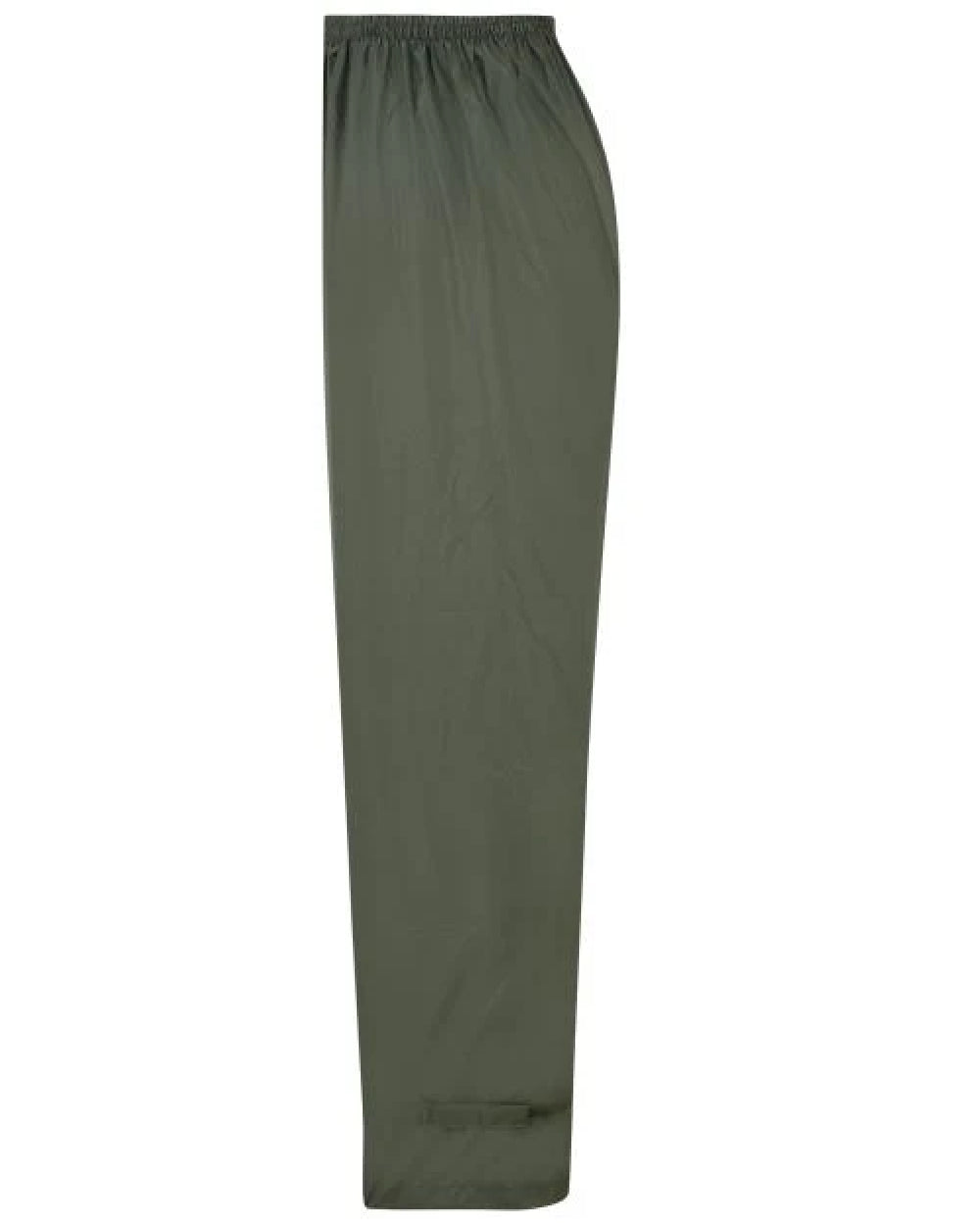 khaki coloured Mac In A Sac Origin Packable Waterproof Overtrousers on white background 