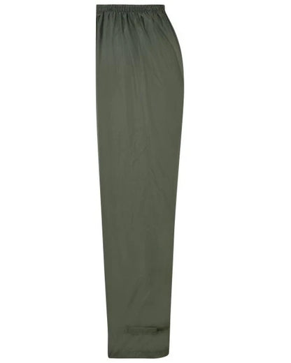 khaki coloured Mac In A Sac Origin Packable Waterproof Overtrousers on white background 