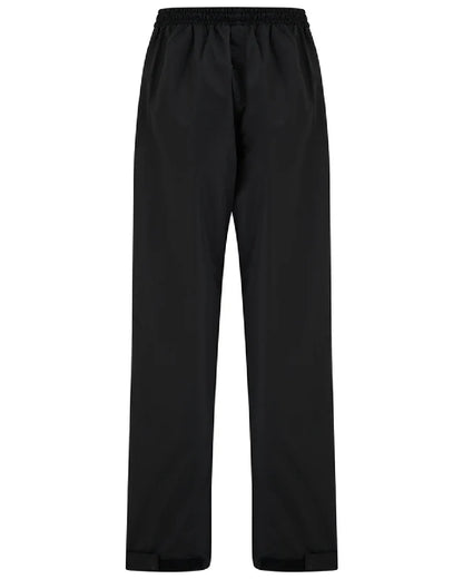 Liquorice coloured Mac In A Sac Voyager Womens Waterproof Overtrousers on white background 