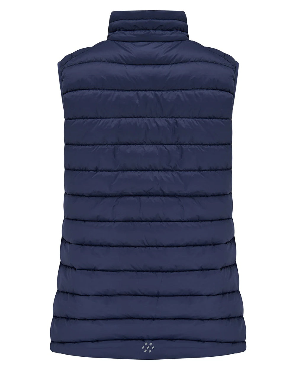 Navy Coloured Mac In A Sac Womens Synergy Gilet on white background 