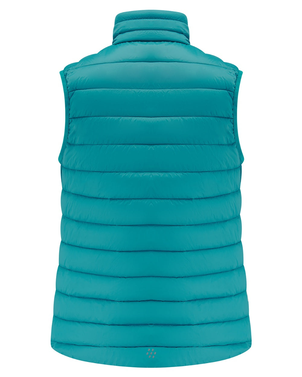 Soft Teal Coloured Mac In A Sac Womens Synergy Gilet on white background 