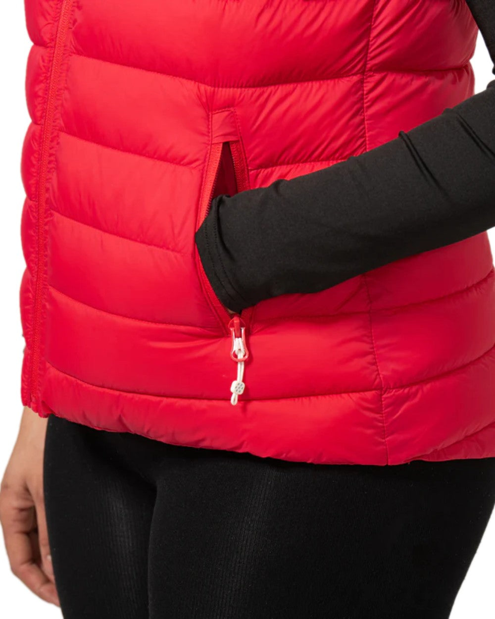 Watermelon Coloured Mac In A Sac Womens Synergy Gilet on white background 