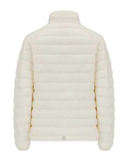 Ivory coloured Mac In A Sac Womens Synergy Jacket on white background 