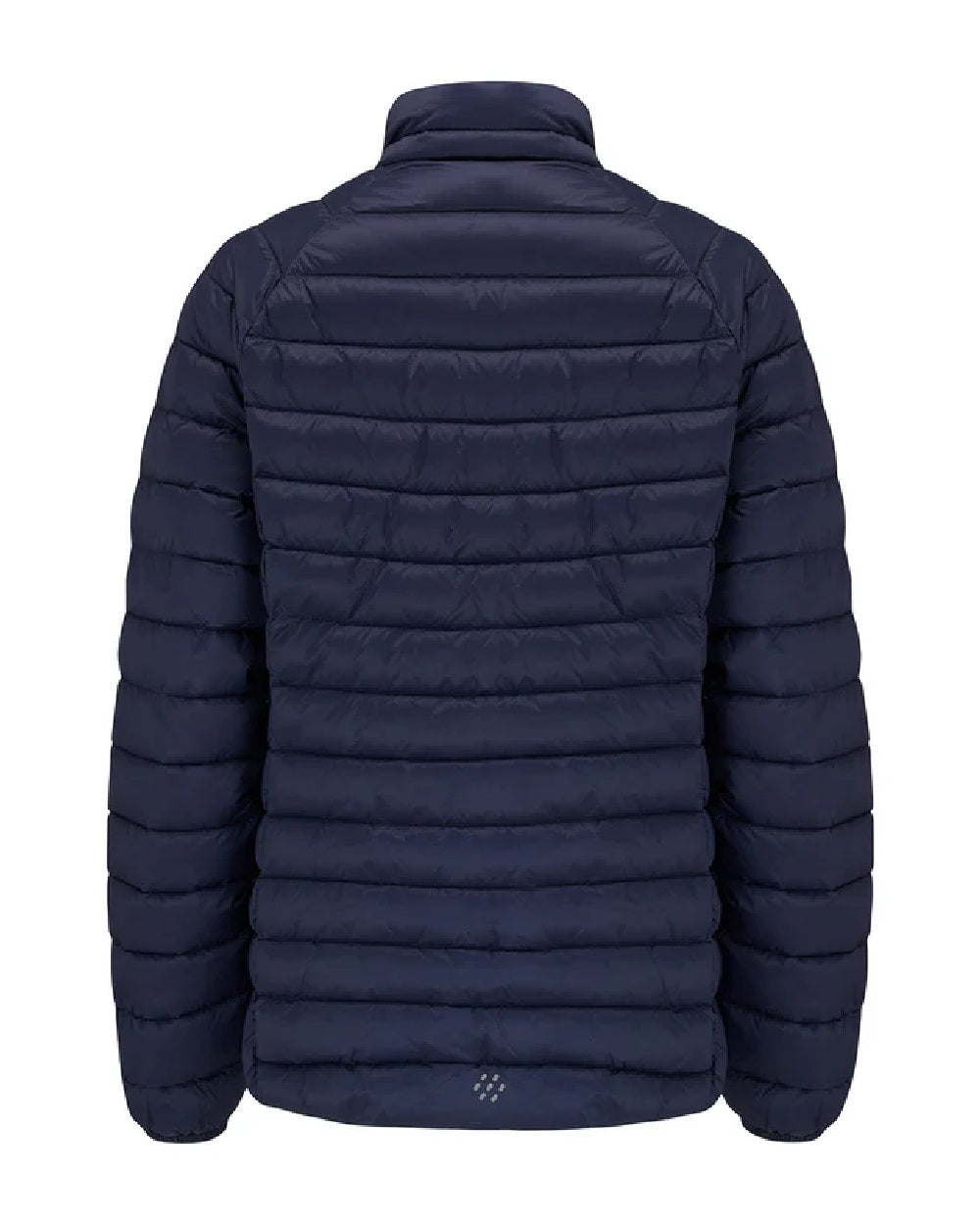Navy coloured Mac In A Sac Womens Synergy Jacket on white background 