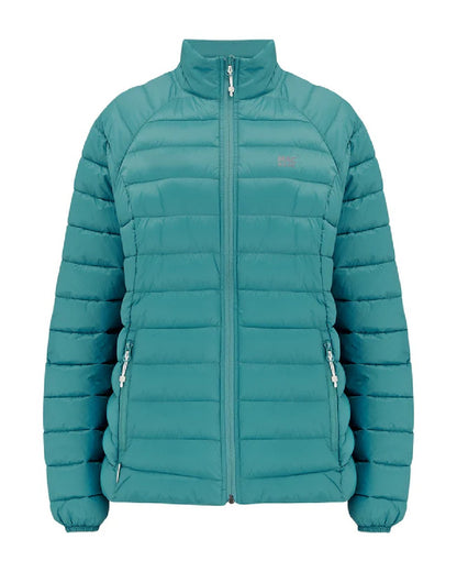 Soft Teal coloured Mac In A Sac Womens Synergy Jacket on white background 