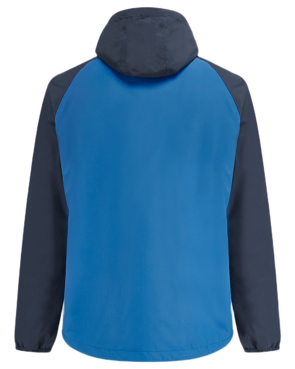 Navy Blue coloured Mac In A Sac Nomad Waterproof Half Zip Jacket on white background 