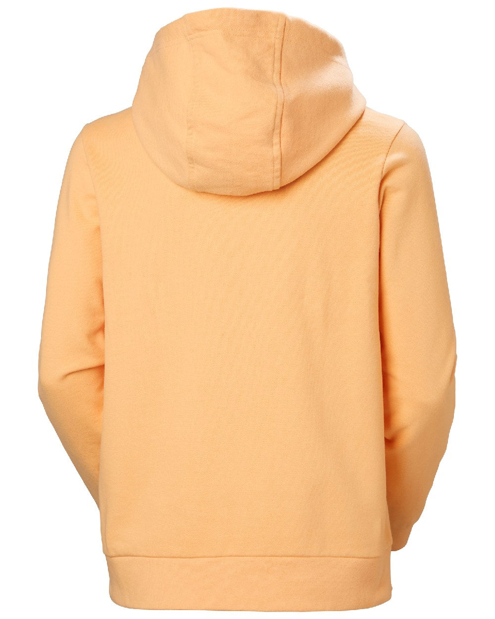 Miami Peach coloured Helly Hansen Womens HH Logo Full Zip Hoodie on a white background 