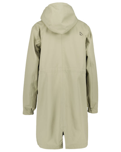 Mistel Green Coloured Didriksons Marta Womens Parka 3 On A White Background 