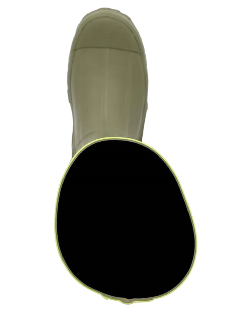 Olive Lime Green Coloured Muck Boots Harvester Tall Boots on white background 