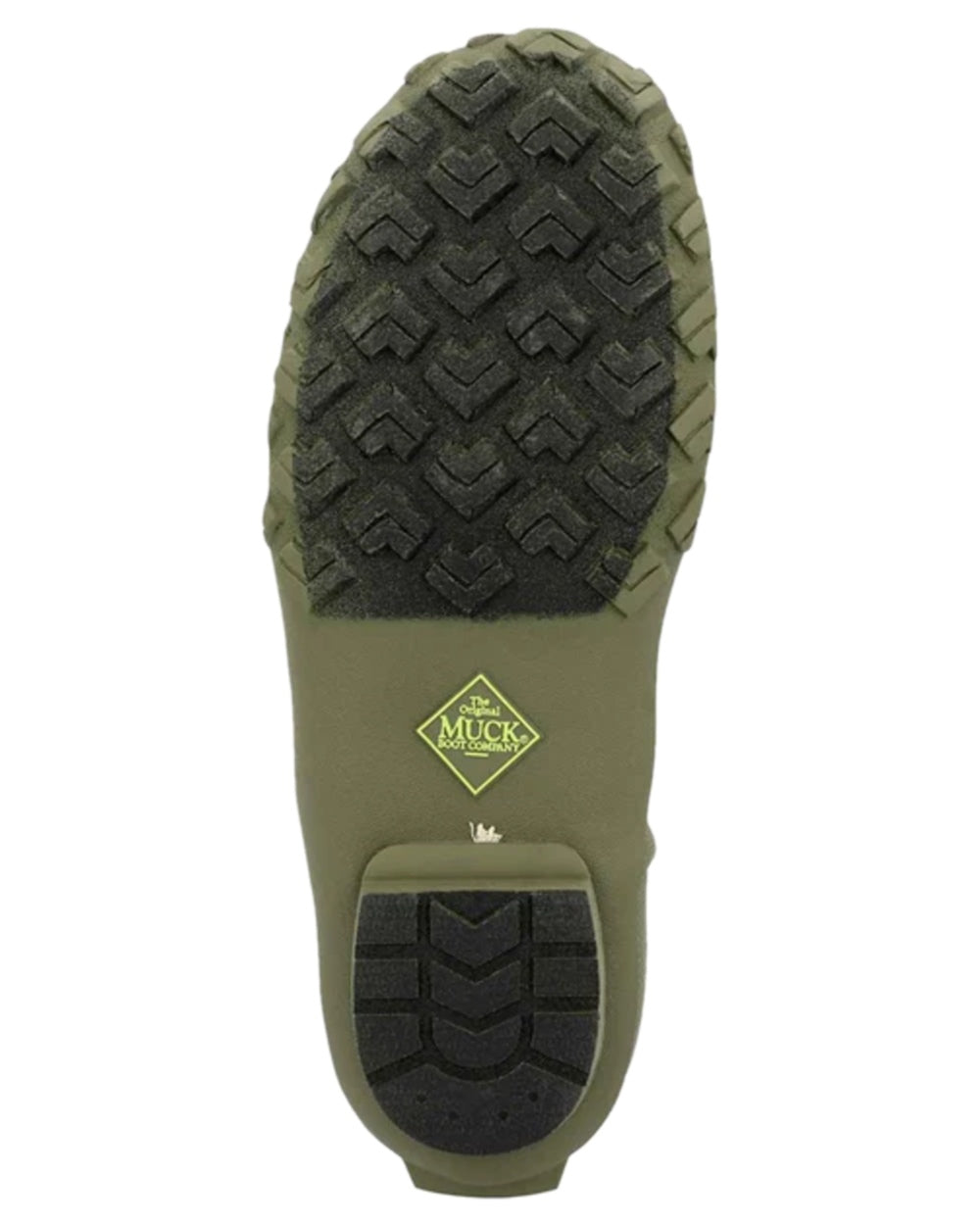 Olive Lime Green Coloured Muck Boots Harvester Tall Boots on white background 