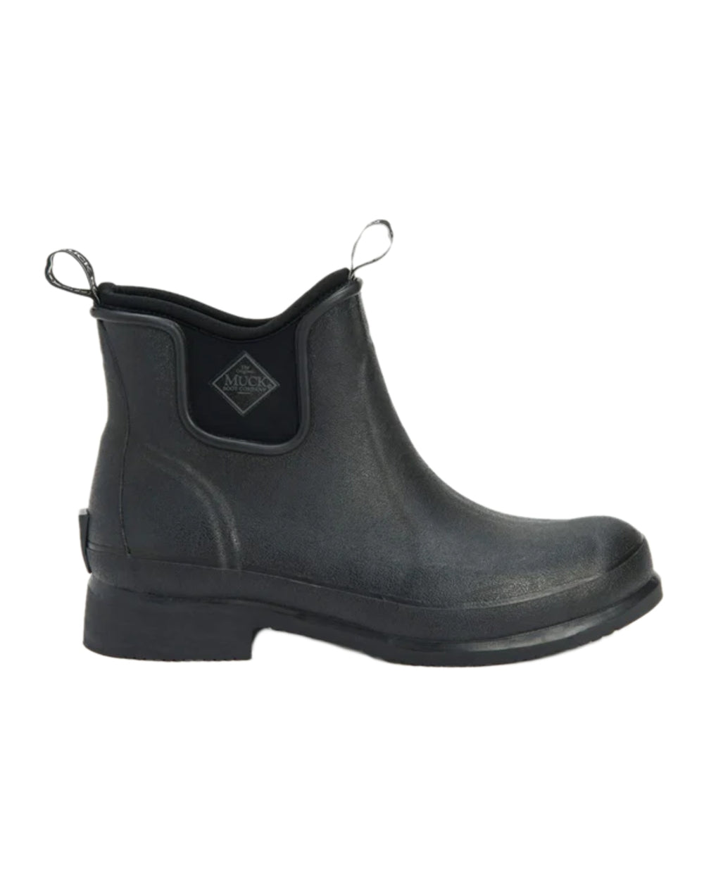 Black Coloured Muck Boots Wear Ankle Boots on white background 