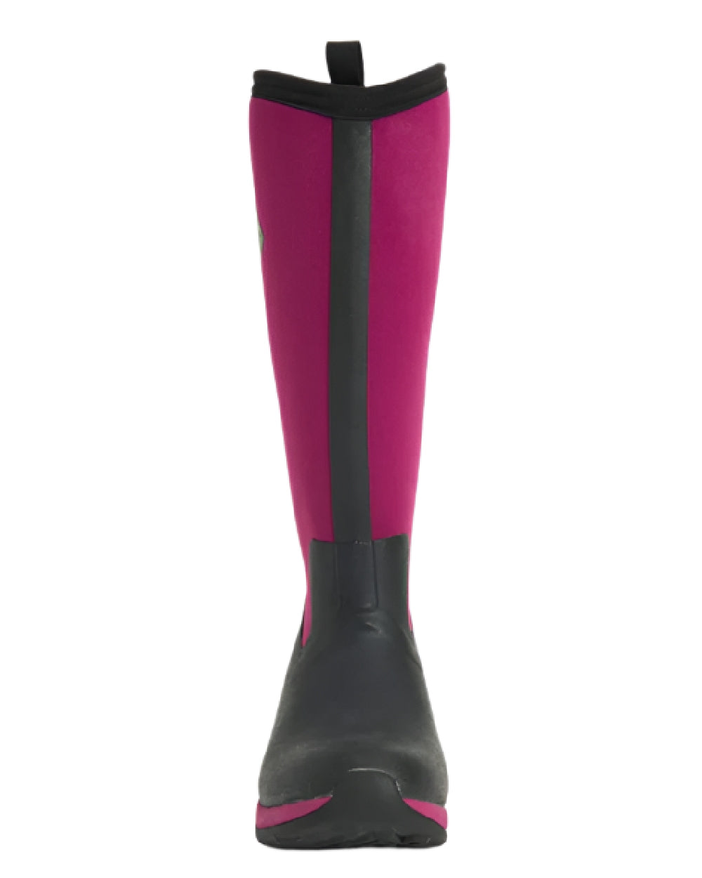 Maroon Coloured Muck Boots Womens Arctic Adventure Tall Boots on white background 
