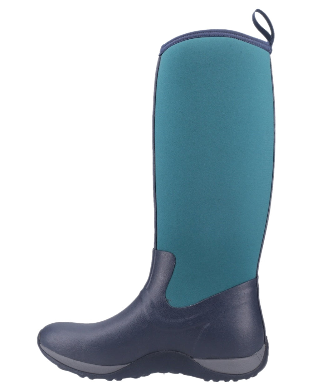 Navy Spruce Coloured Muck Boots Womens Arctic Adventure Tall Boots on white background 