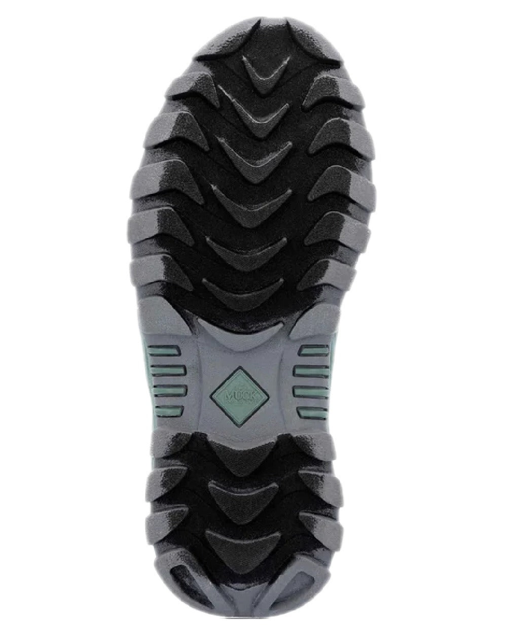 Grey Plaid Print Coloured Muck Boots Womens Arctic Sport II Mid Wellingtons on white background 