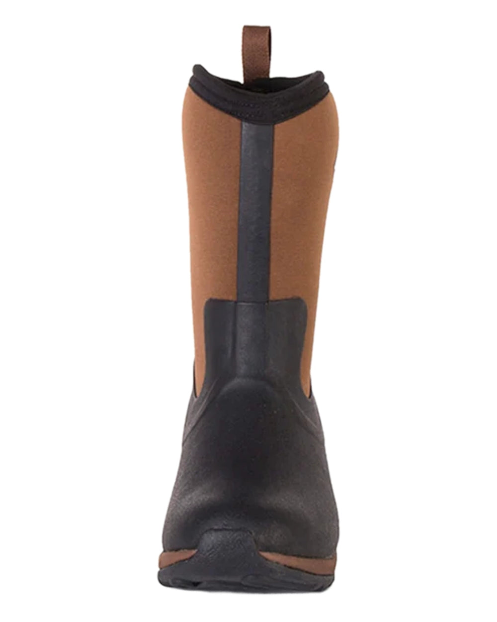 Tan Coloured Muck Boots Womens Arctic Weekend Mid Wellingtons on white background 