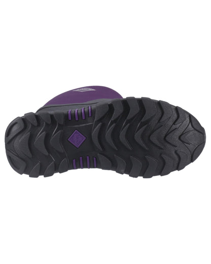 Black Acai coloured Muck Boots Womens Artic Sport II Tall Wellingtons on White background 