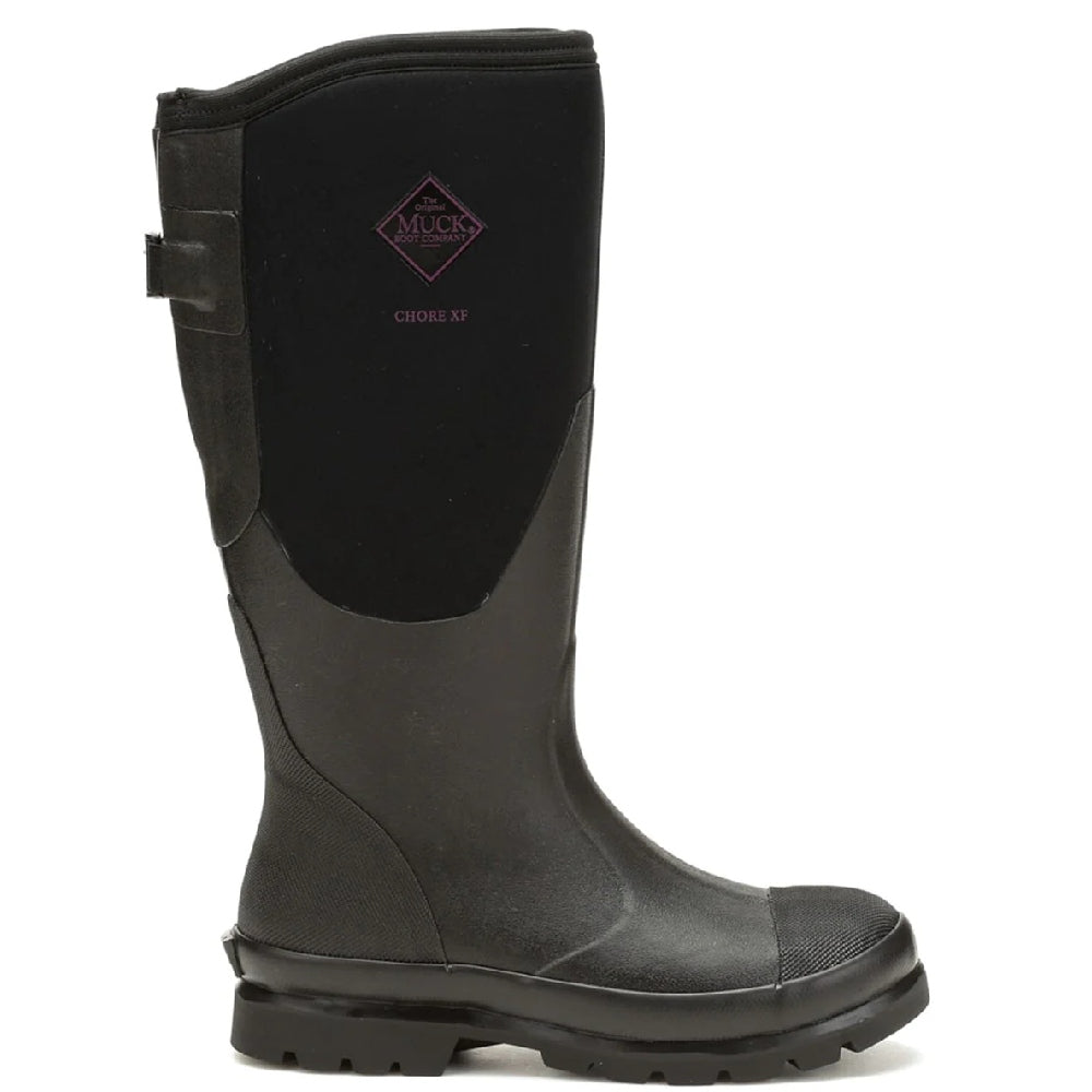 Muck Boots Womens Chore Adjustable Tall Wellingtons in Black