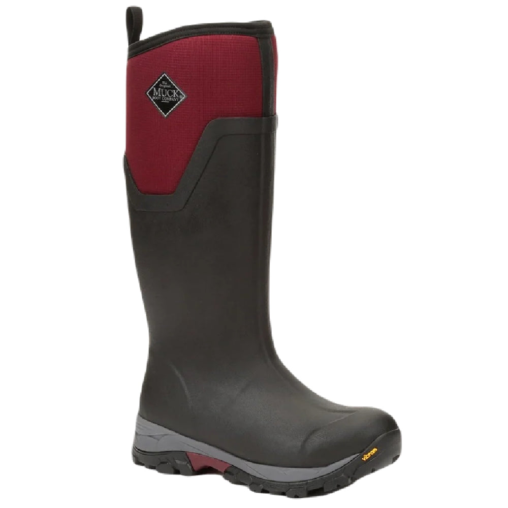 Muck Boots Womens Arctic Ice Tall Boots in Black Windsor Wine 