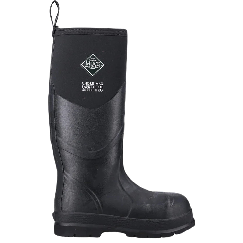 Muck Boots Chore Max Steel Toe S5 Tall Boots in Black 