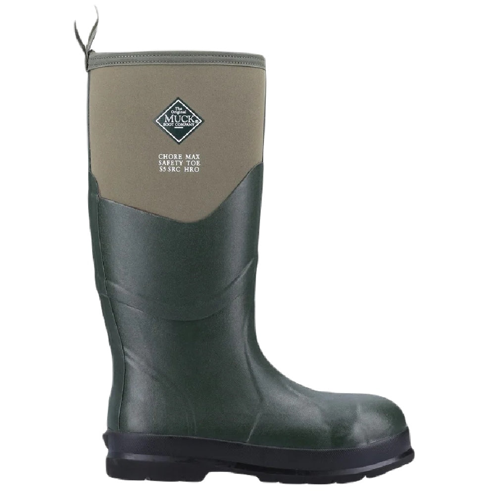 Muck Boots Chore Max Steel Toe S5 Tall Boots in Moss 