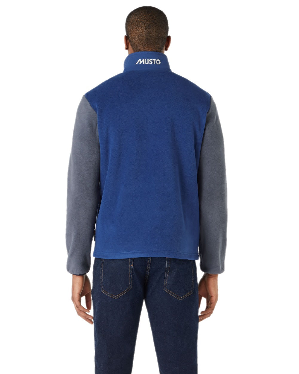 Blueprint Ombre Print Coloured Musto 64 Fleece Pullover On A White Background 