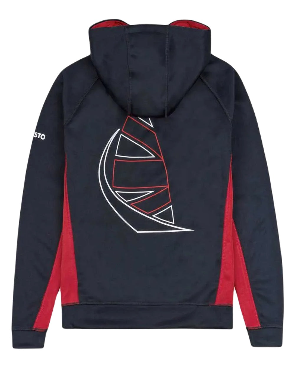 True Navy Coloured Musto British Sailing Team Zip Hoody on white background 