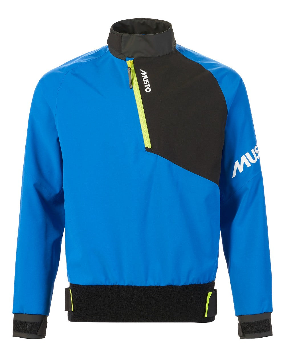 Aruba Blue coloured Musto Champ Smock 2.0 on white background 