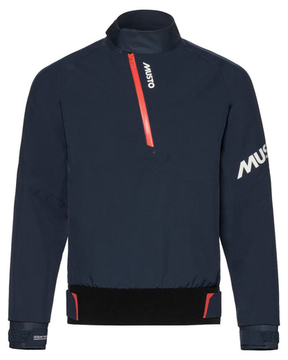 Navy coloured Musto Championship Smock 2.0 on white background 