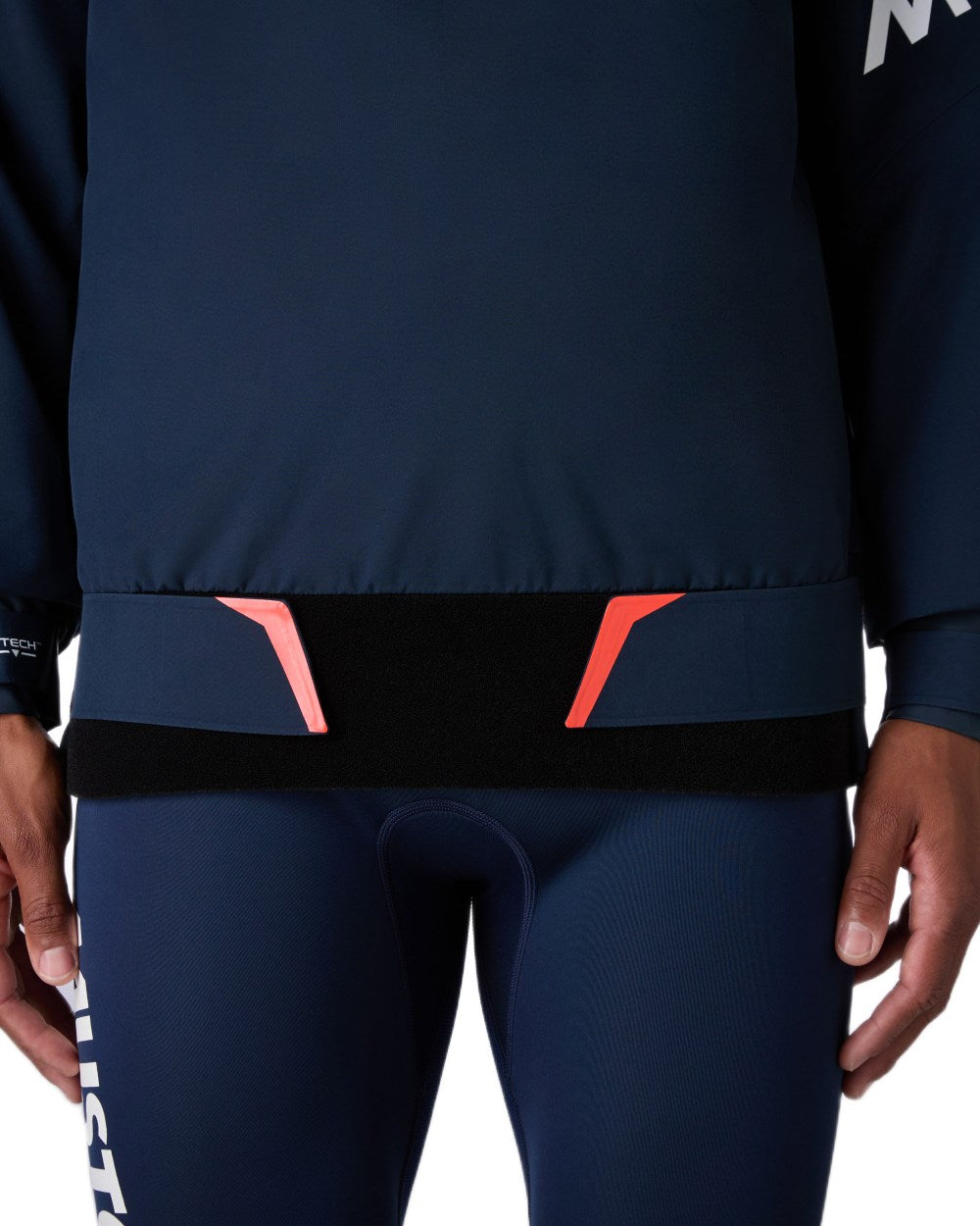 Navy coloured Musto Championship Smock 2.0 on white background 