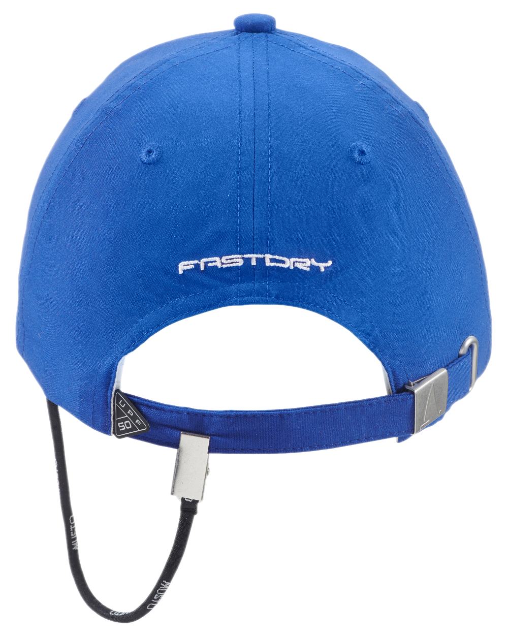 Mazarine Blue Coloured Musto Essential Fast Dry Crew Cap on white background 
