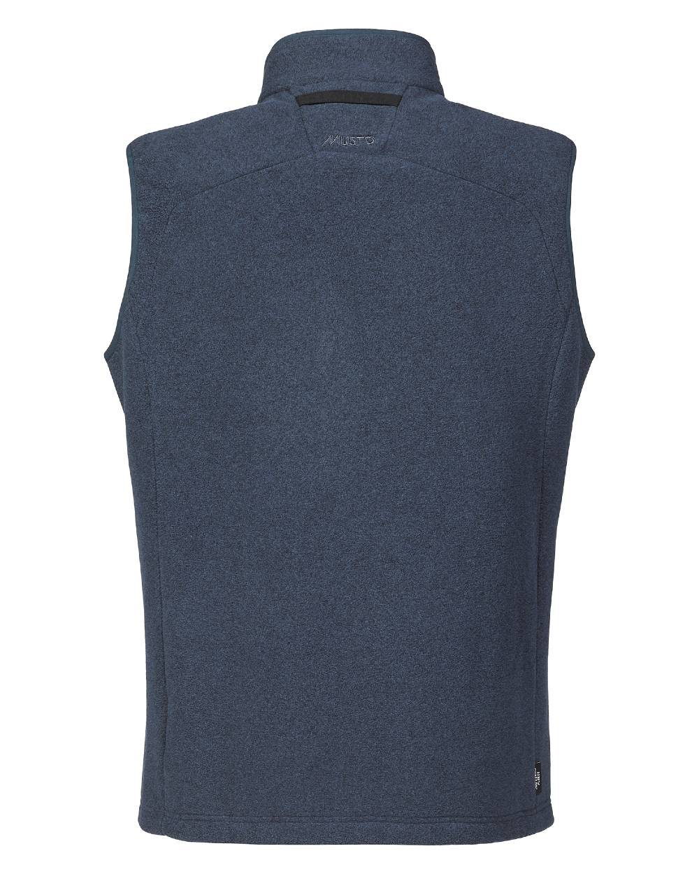 Navy Coloured Musto Fenland Polartec Fleece Vest on white background 