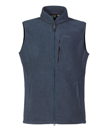 Navy Coloured Musto Fenland Polartec Fleece Vest on white background 