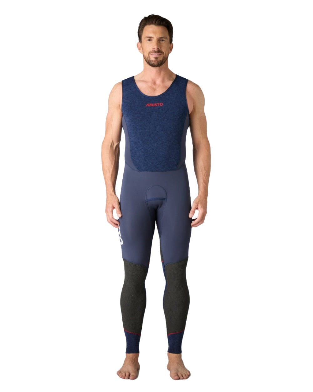 Midnight Marl coloured Musto Flexlite Alumin 3.0 Long John on white background 